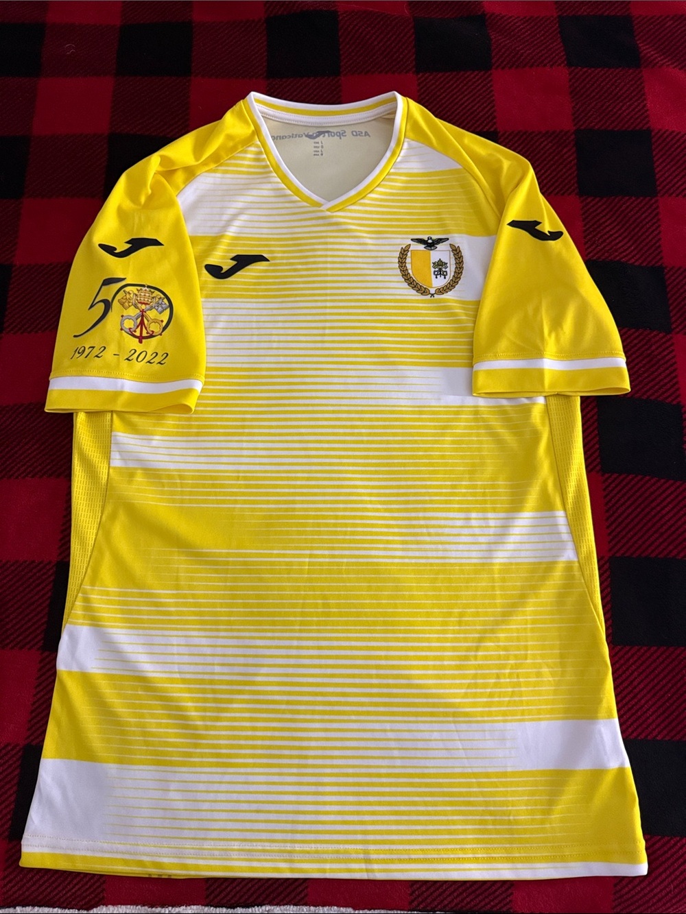 RARE Vatican City🇻🇦National Team Joma 2022 Jersey 50th Anniversary Edition